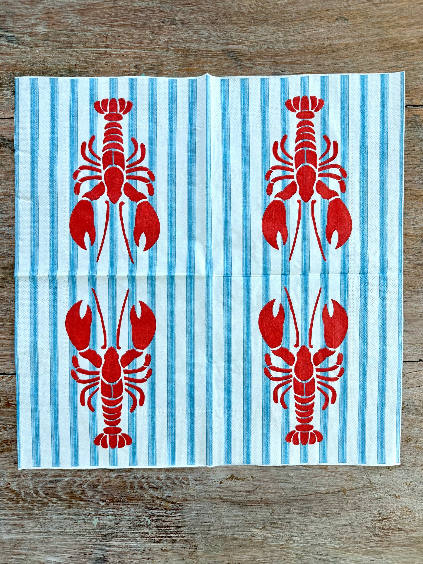 Napkin-Lobster stripes