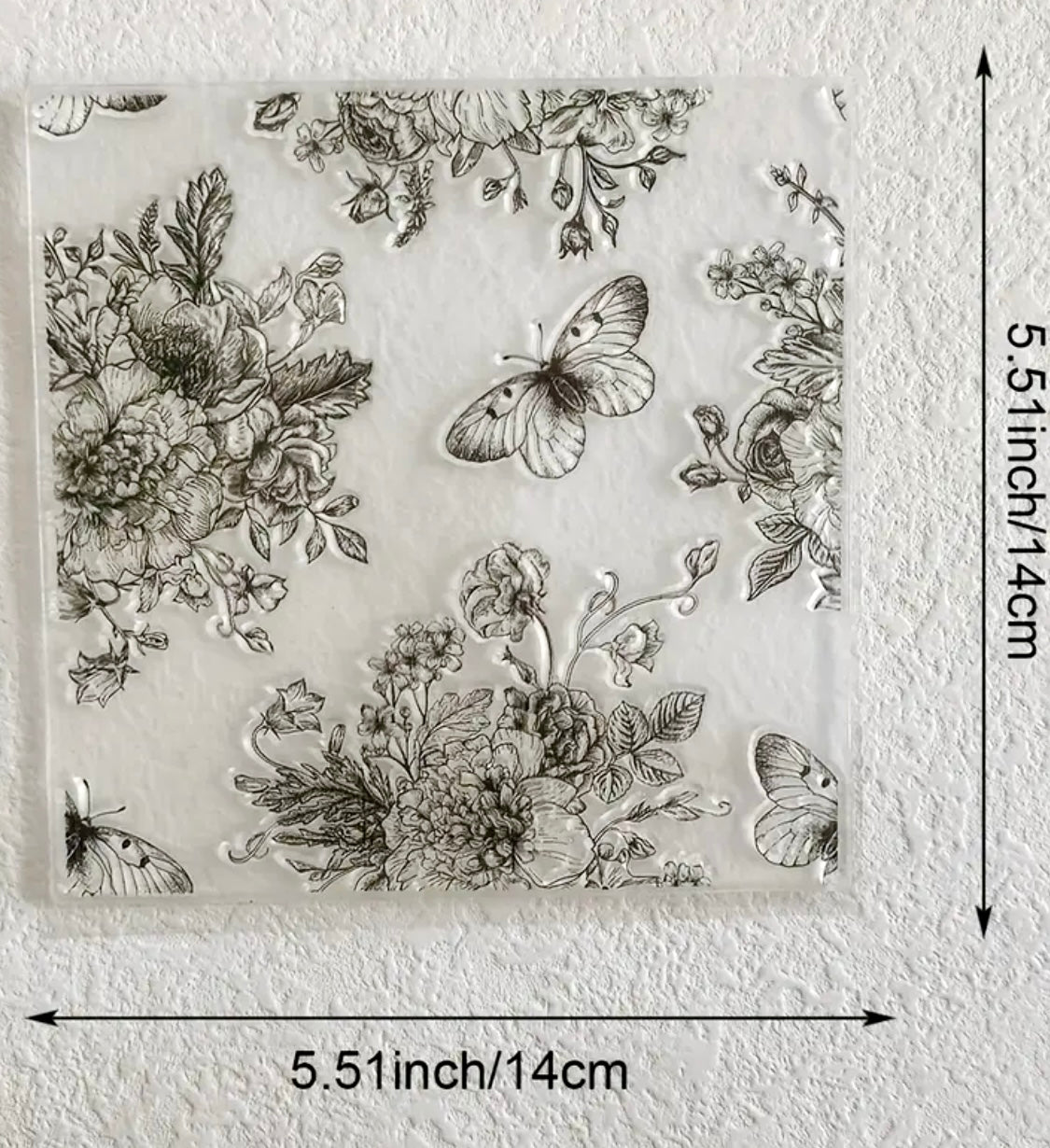 Stamp Butterfly Floral delight