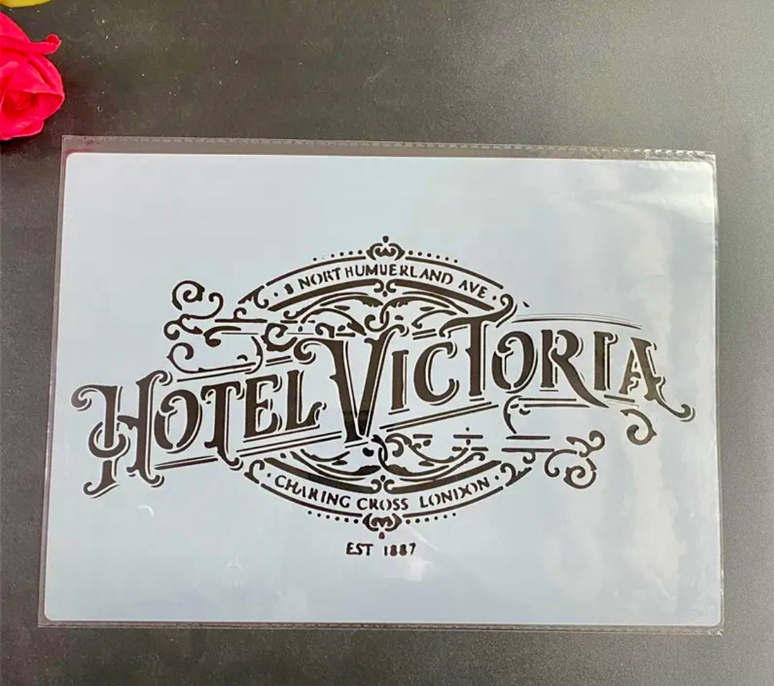 Stencil Hotel Victoria A4