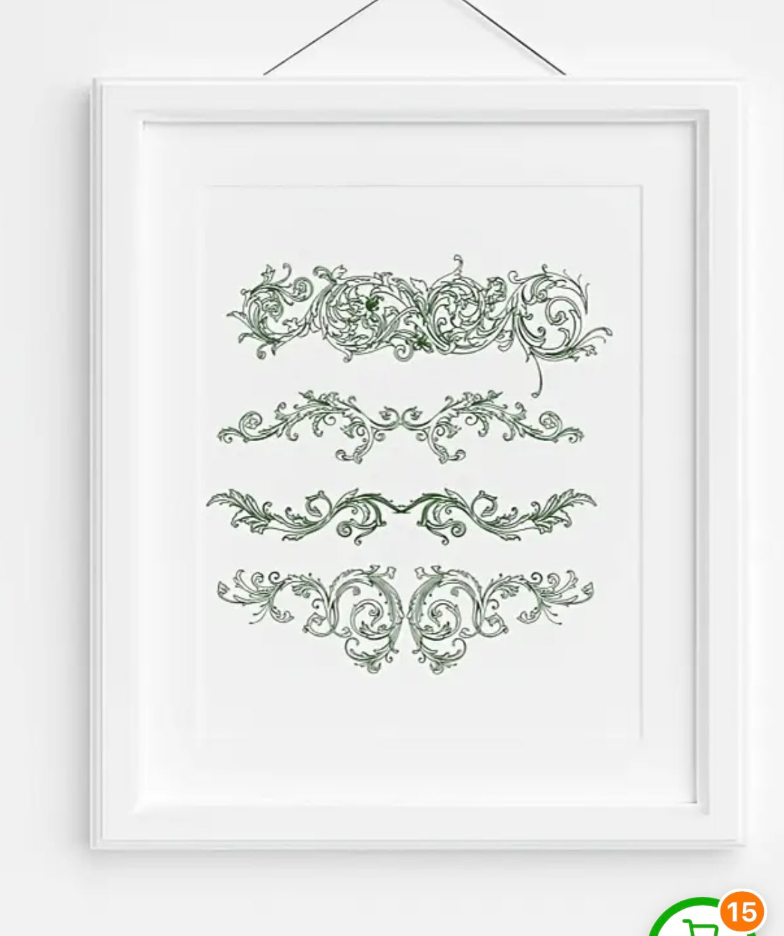 Stamp French Scrolls