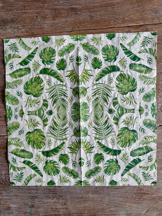 Napkin-Tropical Leaves