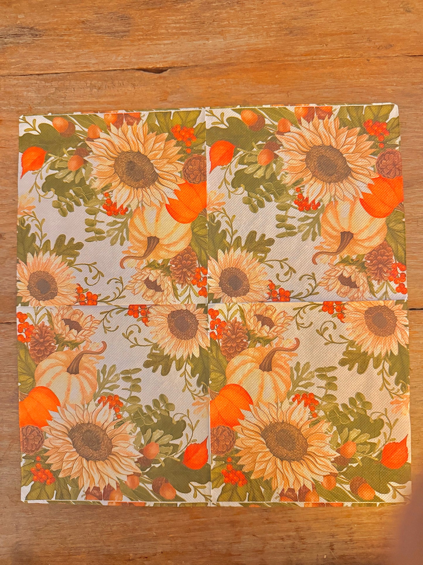 Napkin-Sunflower Harvest