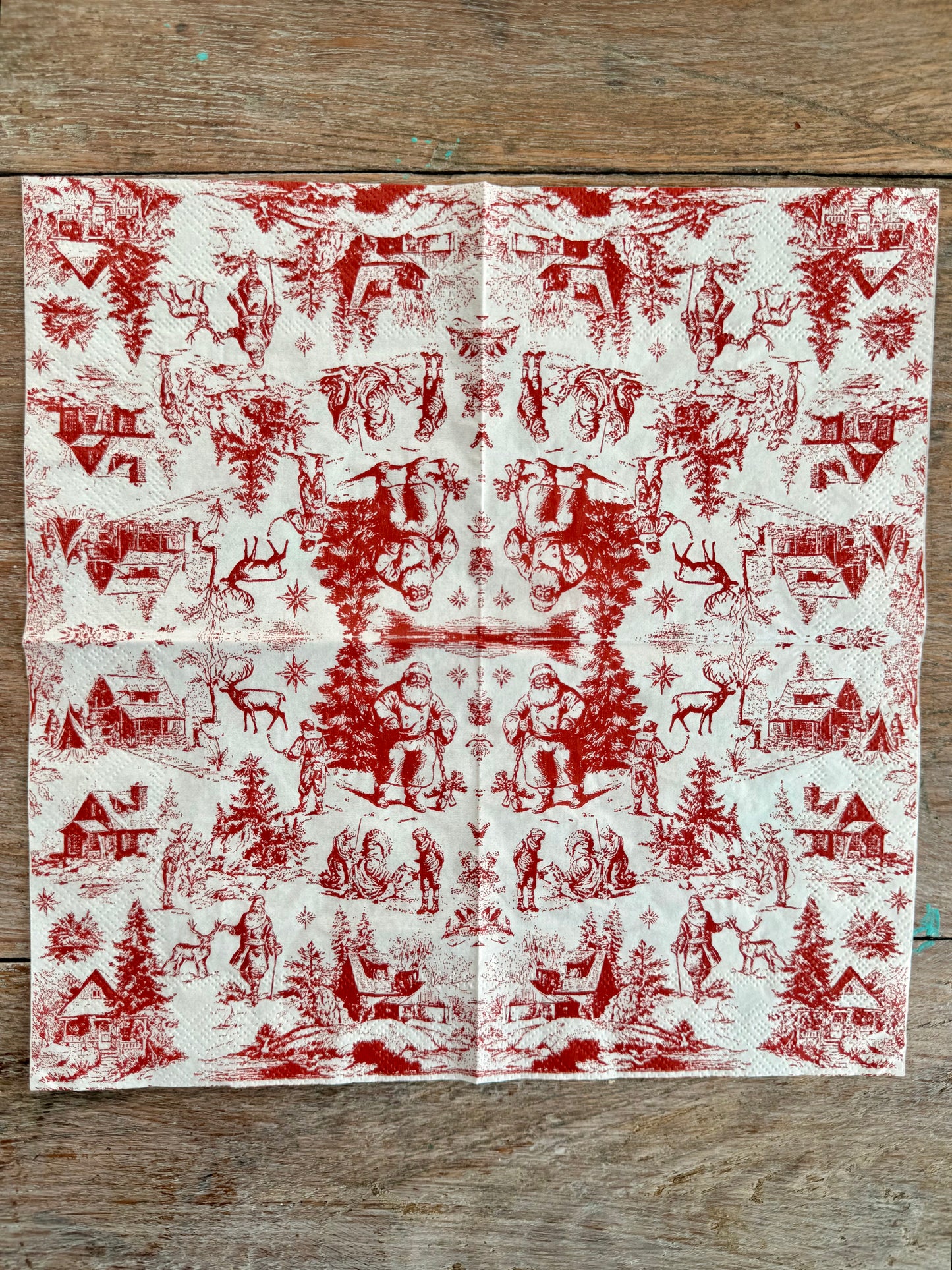 Napkin-Christmas Scenes
