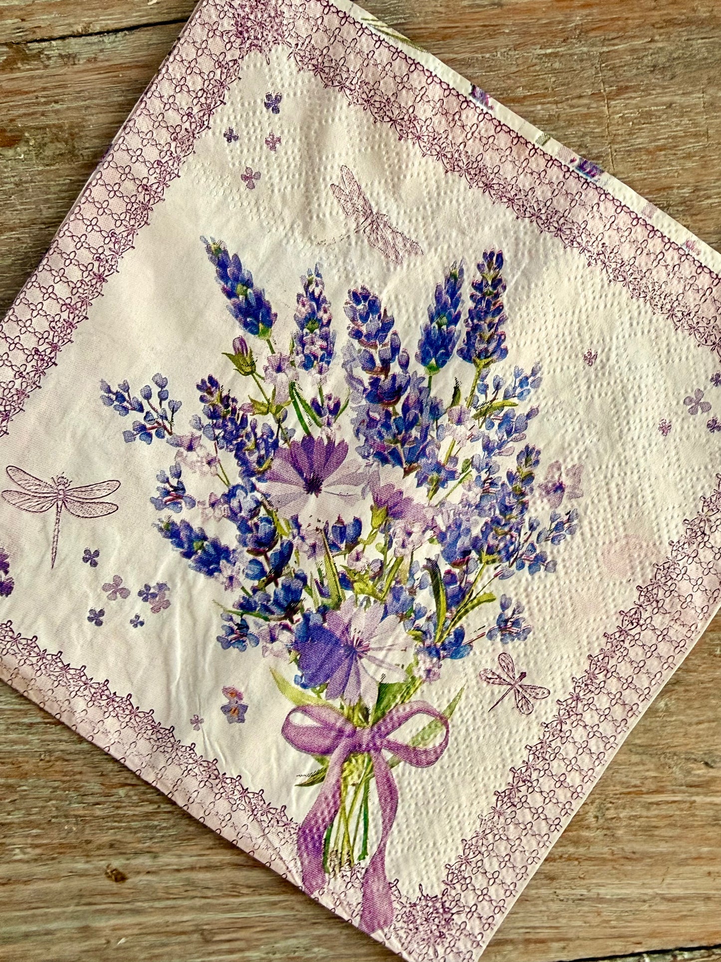Napkin-Lavender delights
