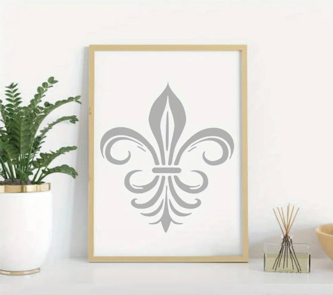 Stencil-Fleur de Lis Classic Lge