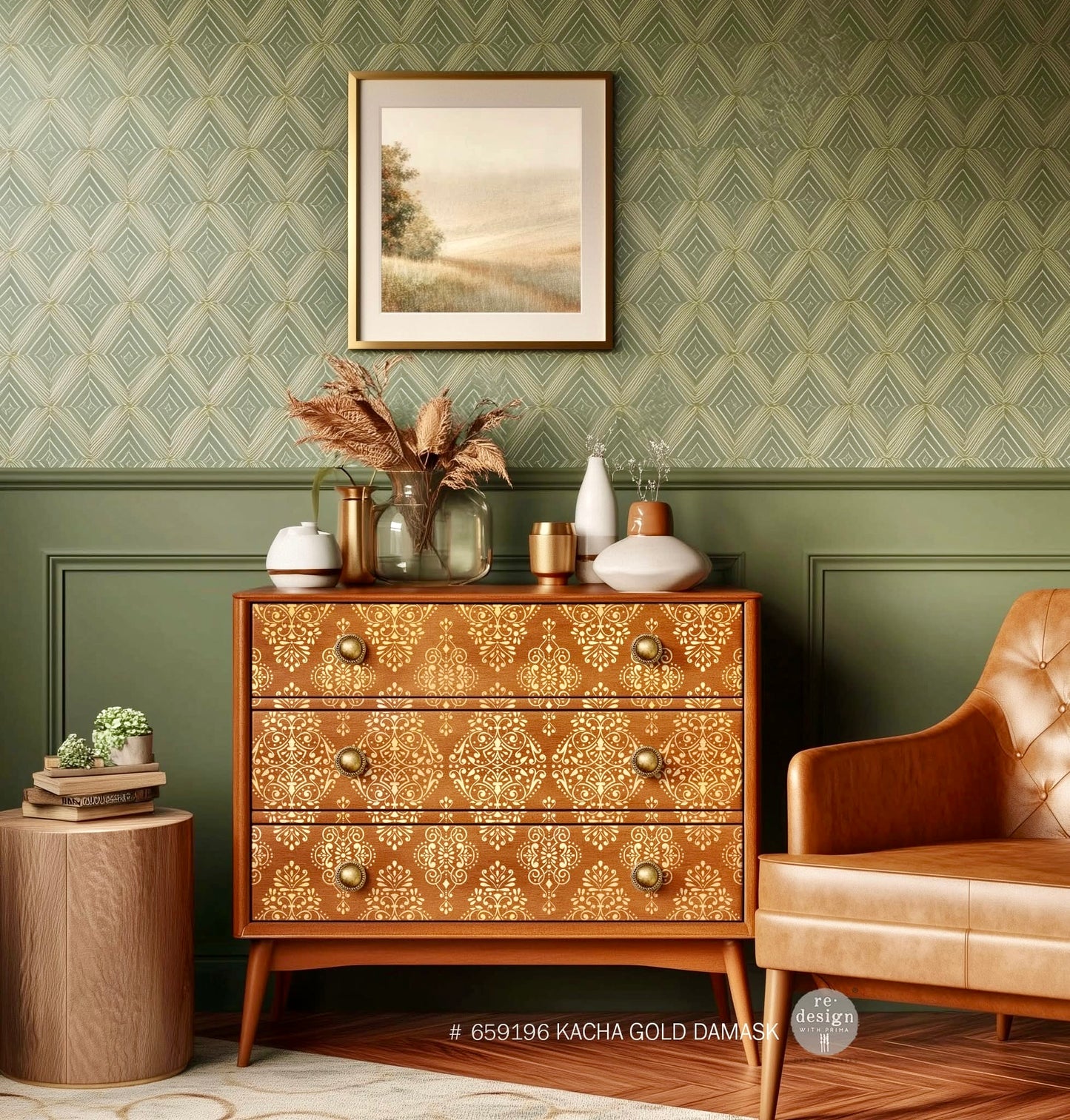 Redesign Furniture transfer Kacha Gold Damask