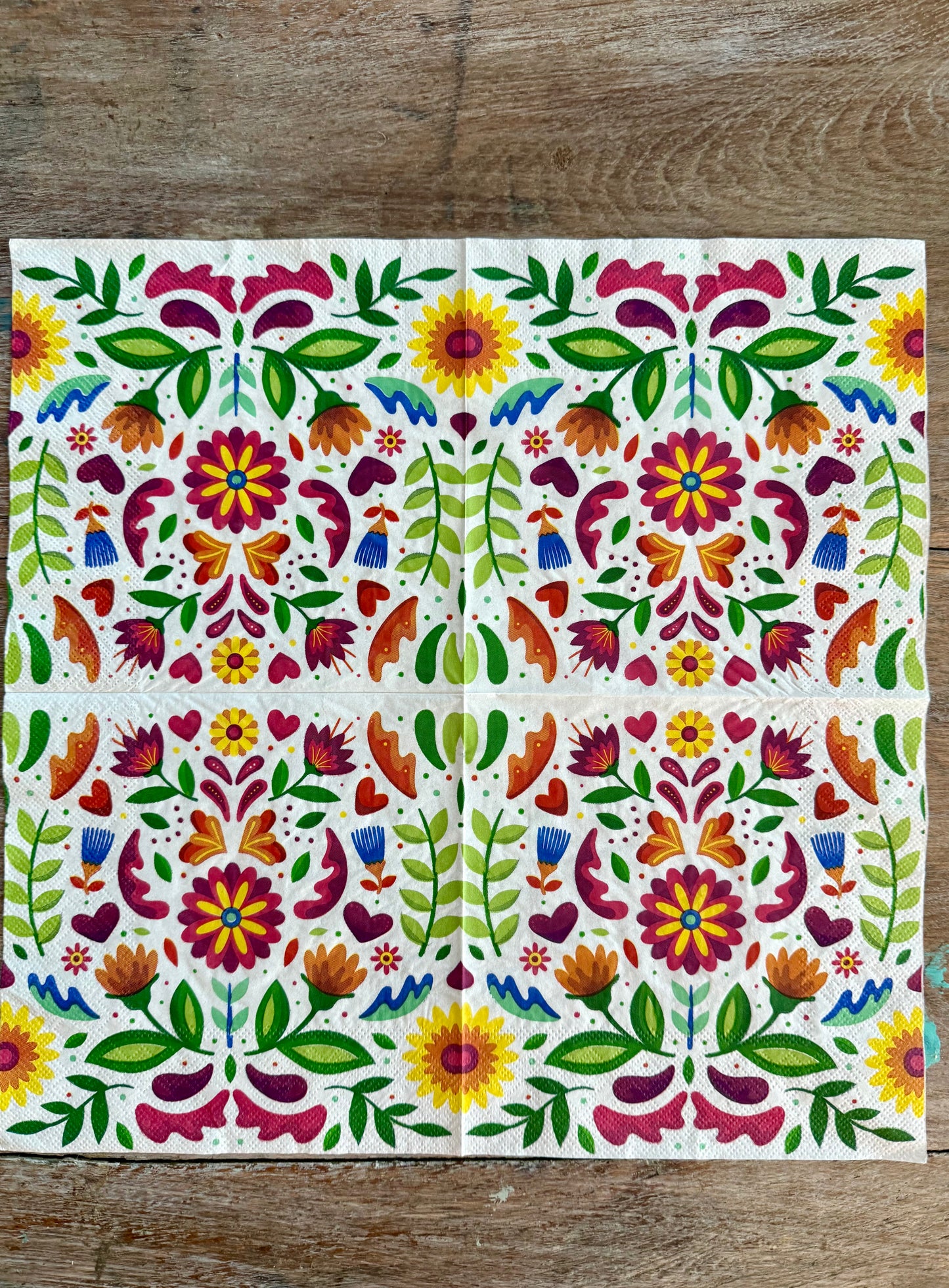 Napkin-Mexican Fiesta on White