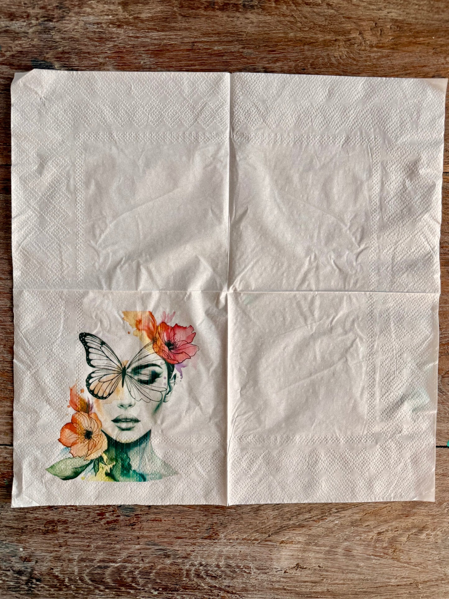 Designer Napkin-Madame Butterfly Bloom