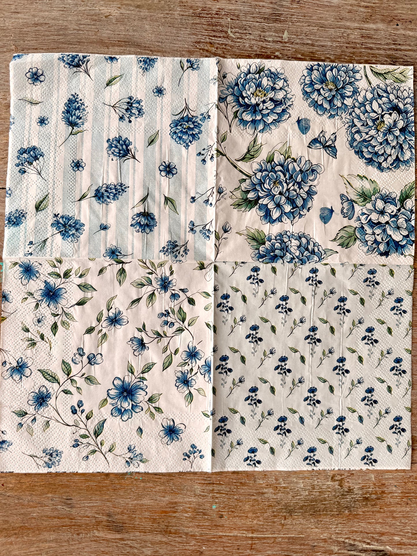 Napkin-Floral Blues