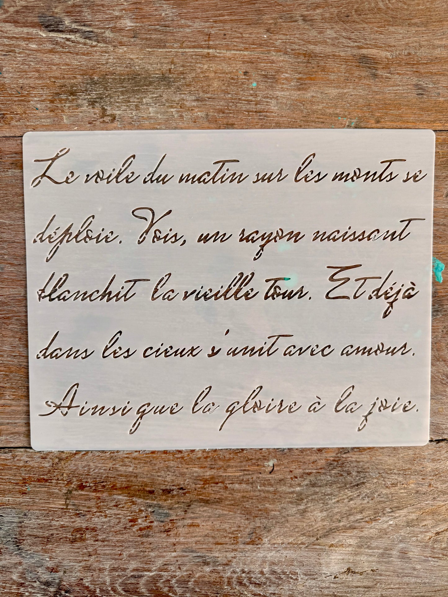 Stencil-French Script