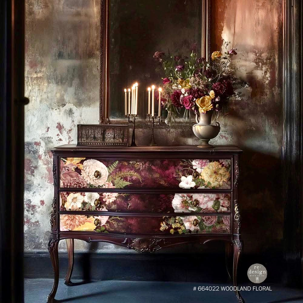 Redesign Decor Transfer-Woodland Floral-Large