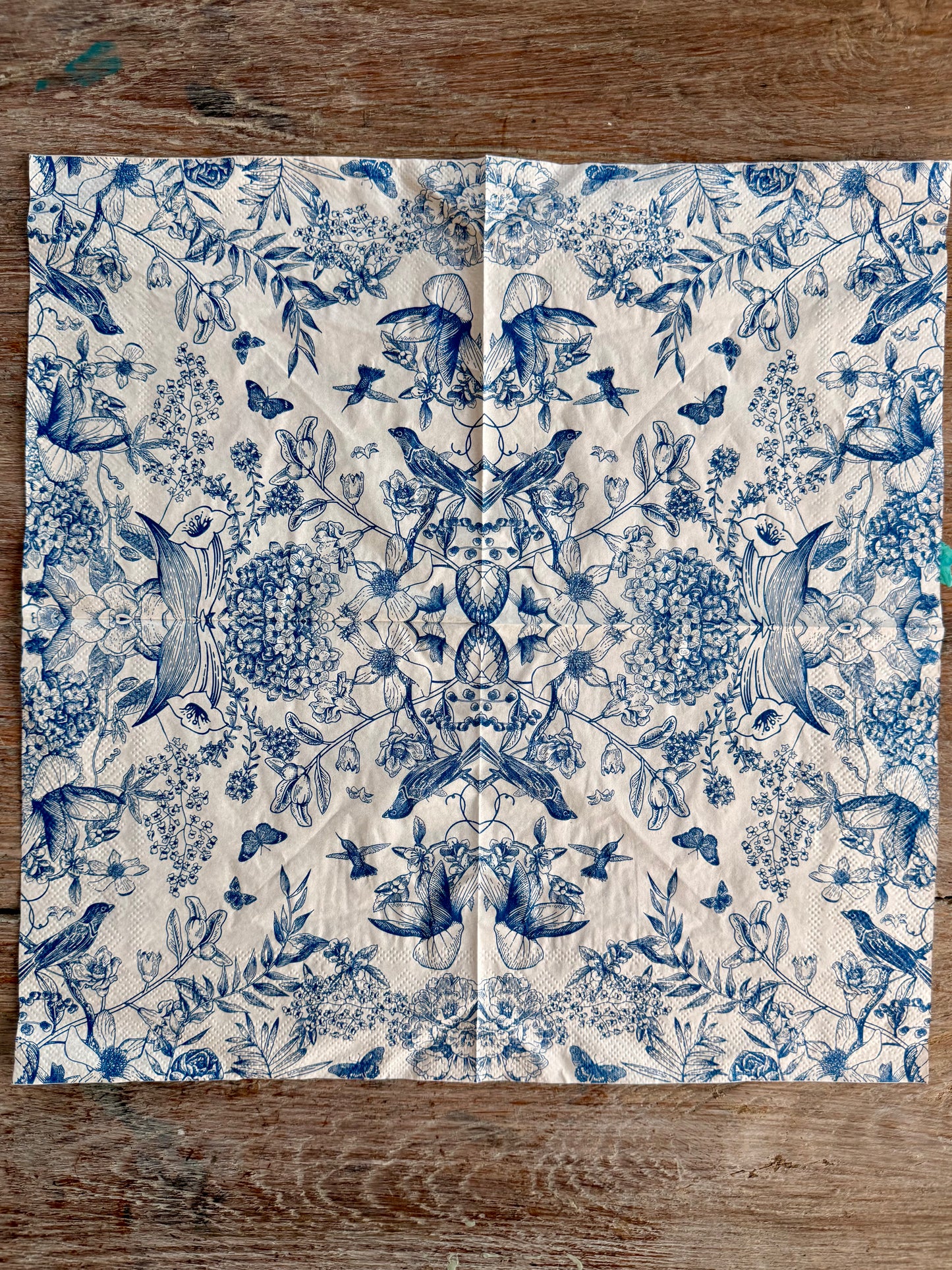 Napkin-Blue Fantasia
