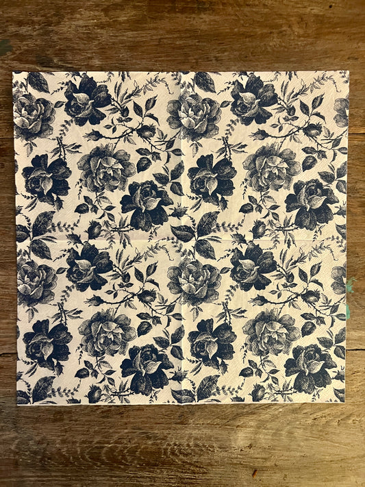 Napkin Tissue-Blue Florals