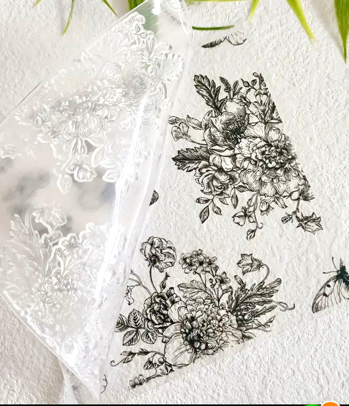 Stamp Butterfly Floral delight
