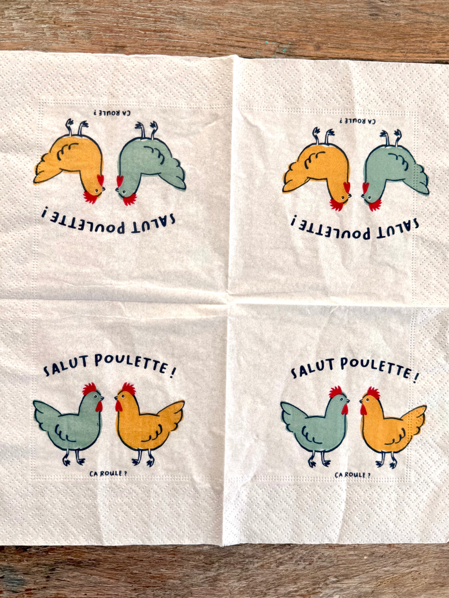 Napkin-Salute Poulette-French Collection