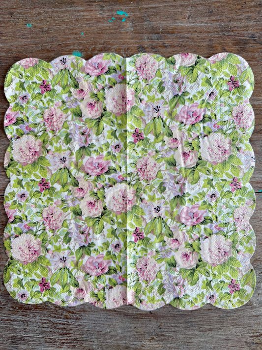 Napkin-Stunning florals