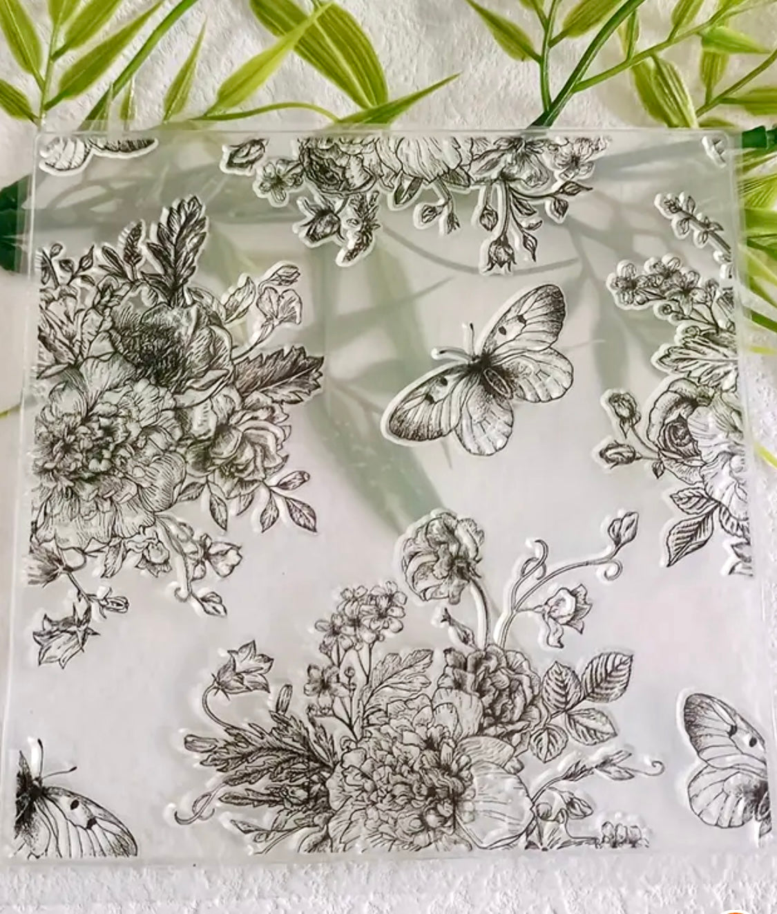 Stamp Butterfly Floral delight