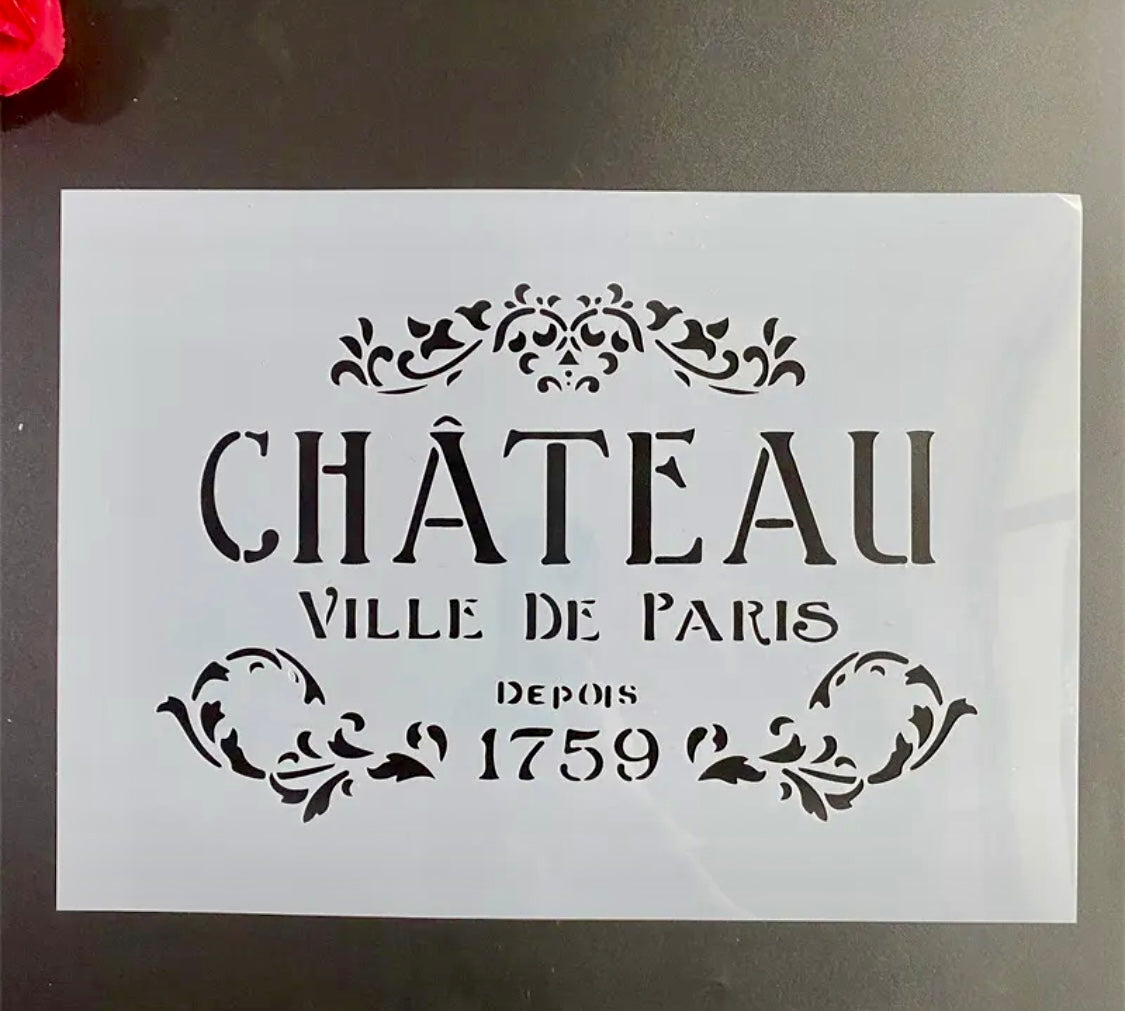 Stencil Chateau A4