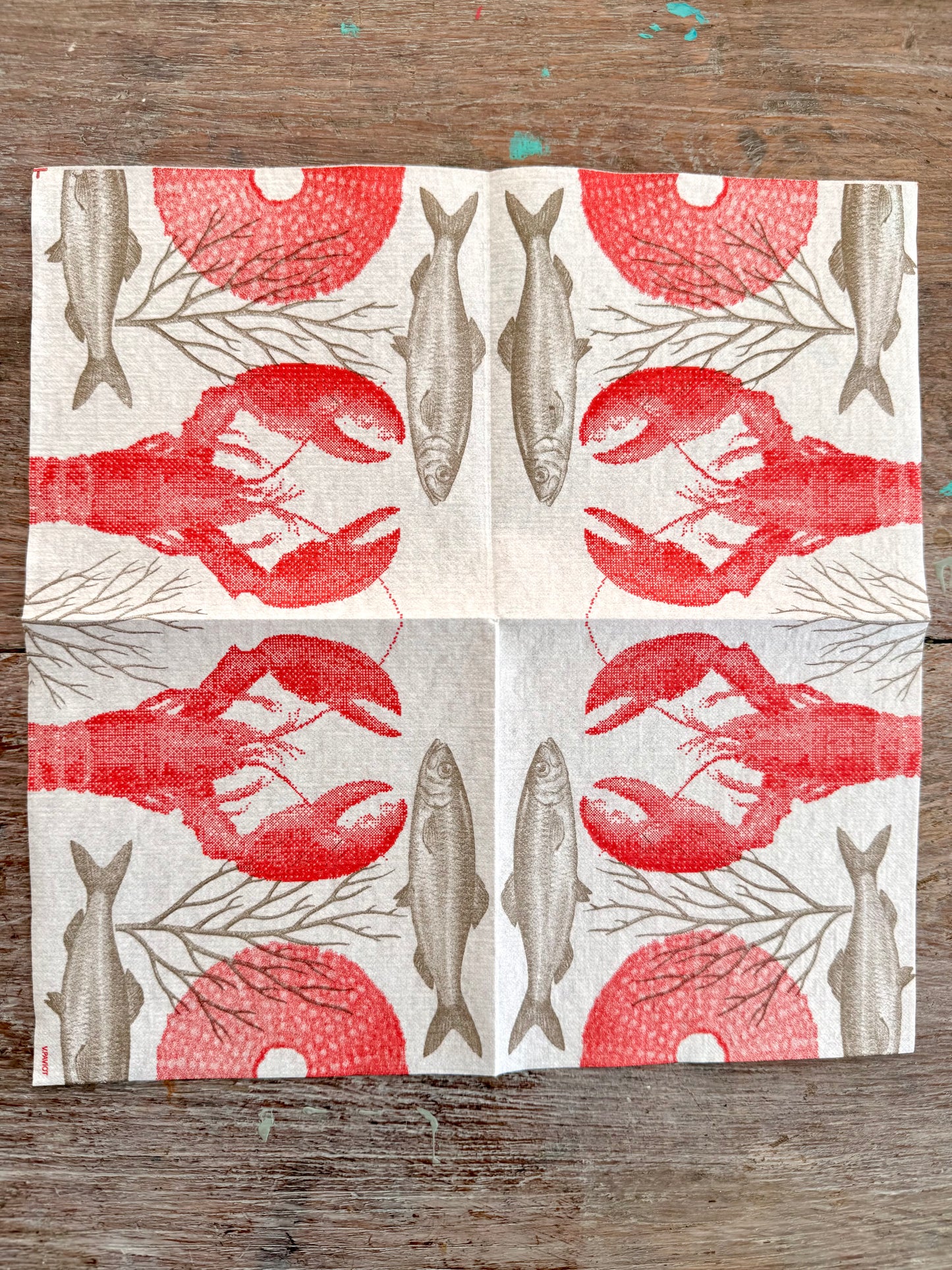 Linen tex Napkin- UnderwaterWorld French Collection
