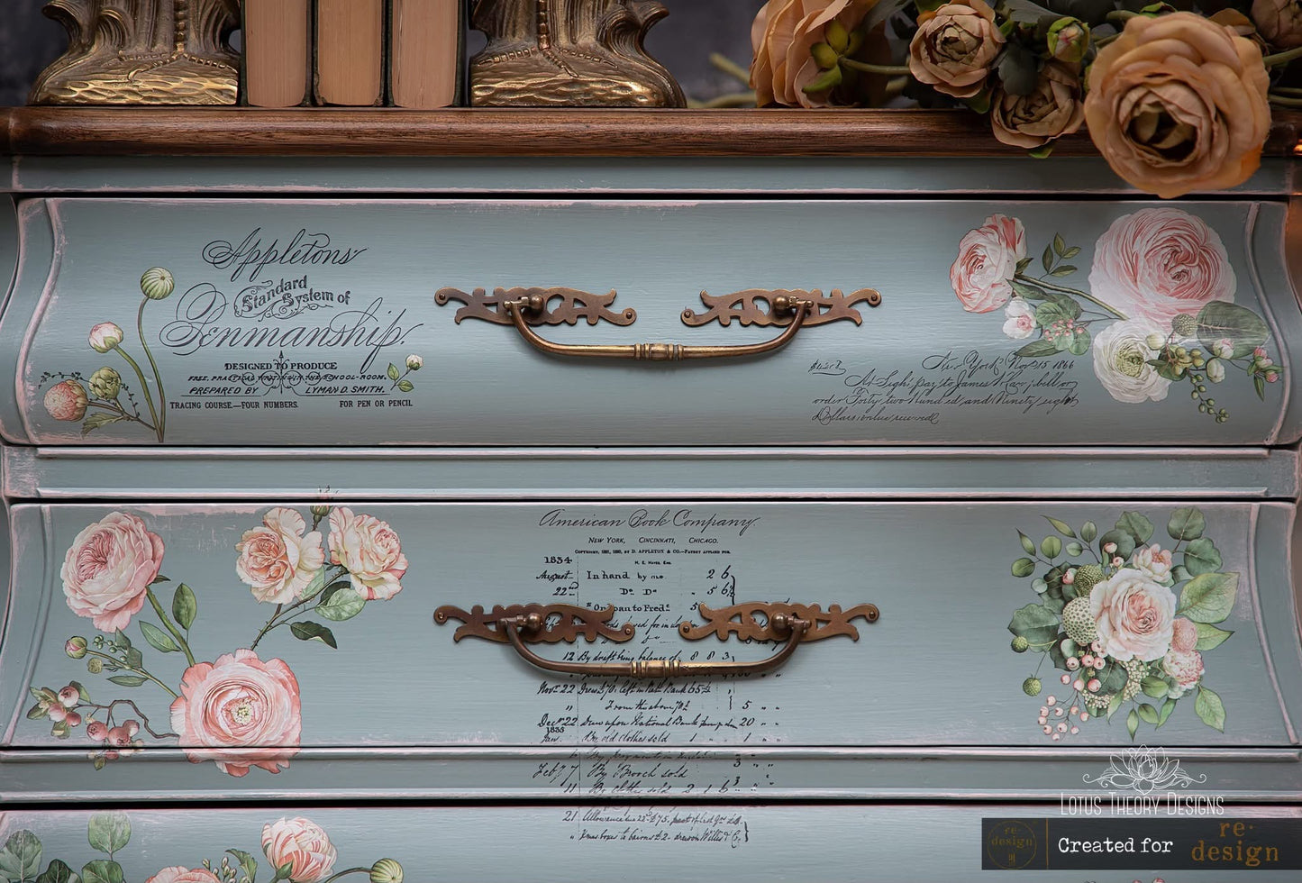 Redesign Decor transfer-Blushing Blooms Small 3 sheets