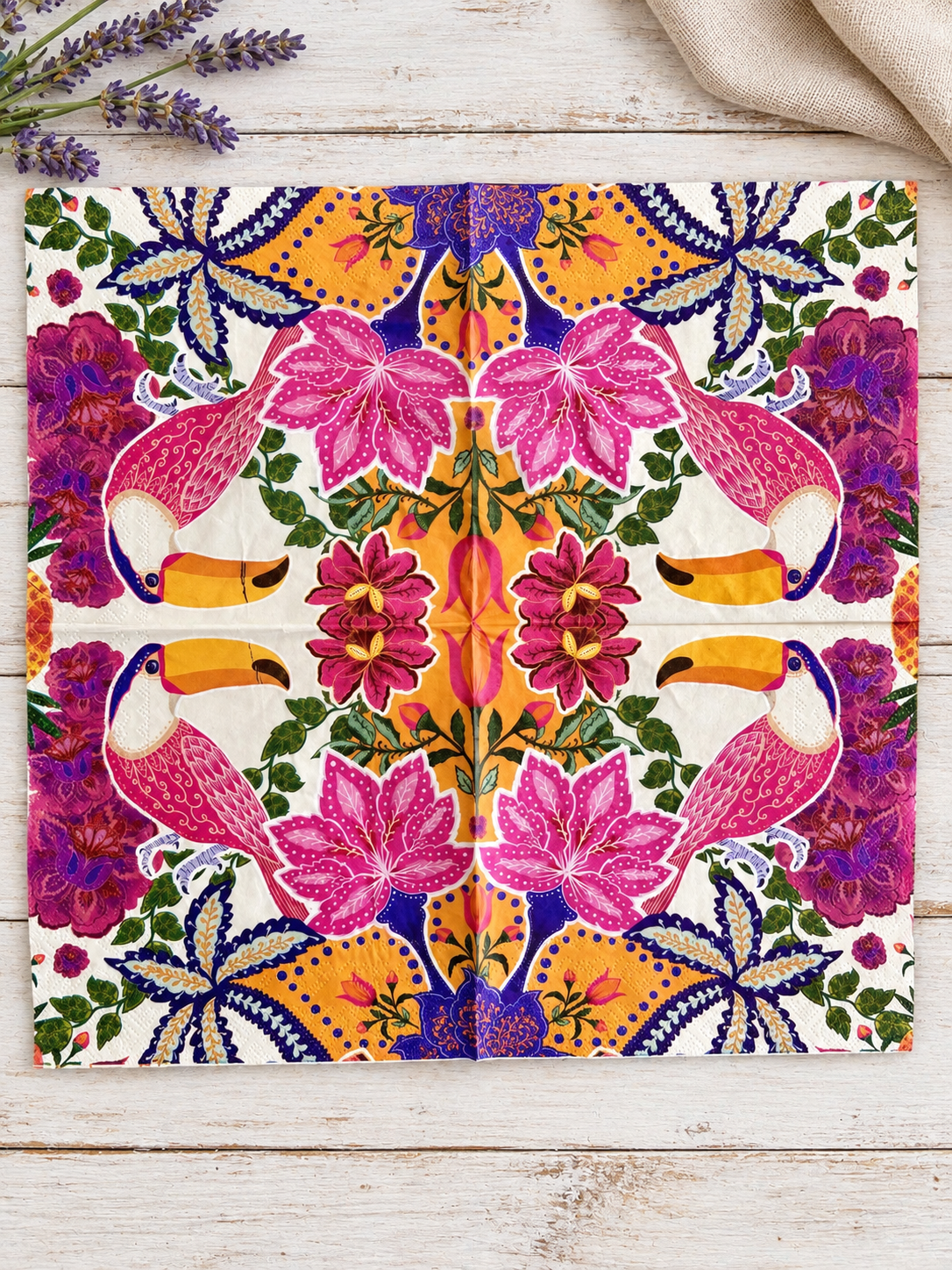 Napkin-Toucan Colourscape-French Collection