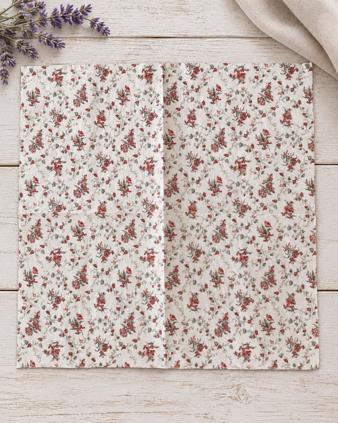 Napkin-Rose Dance-French Collection