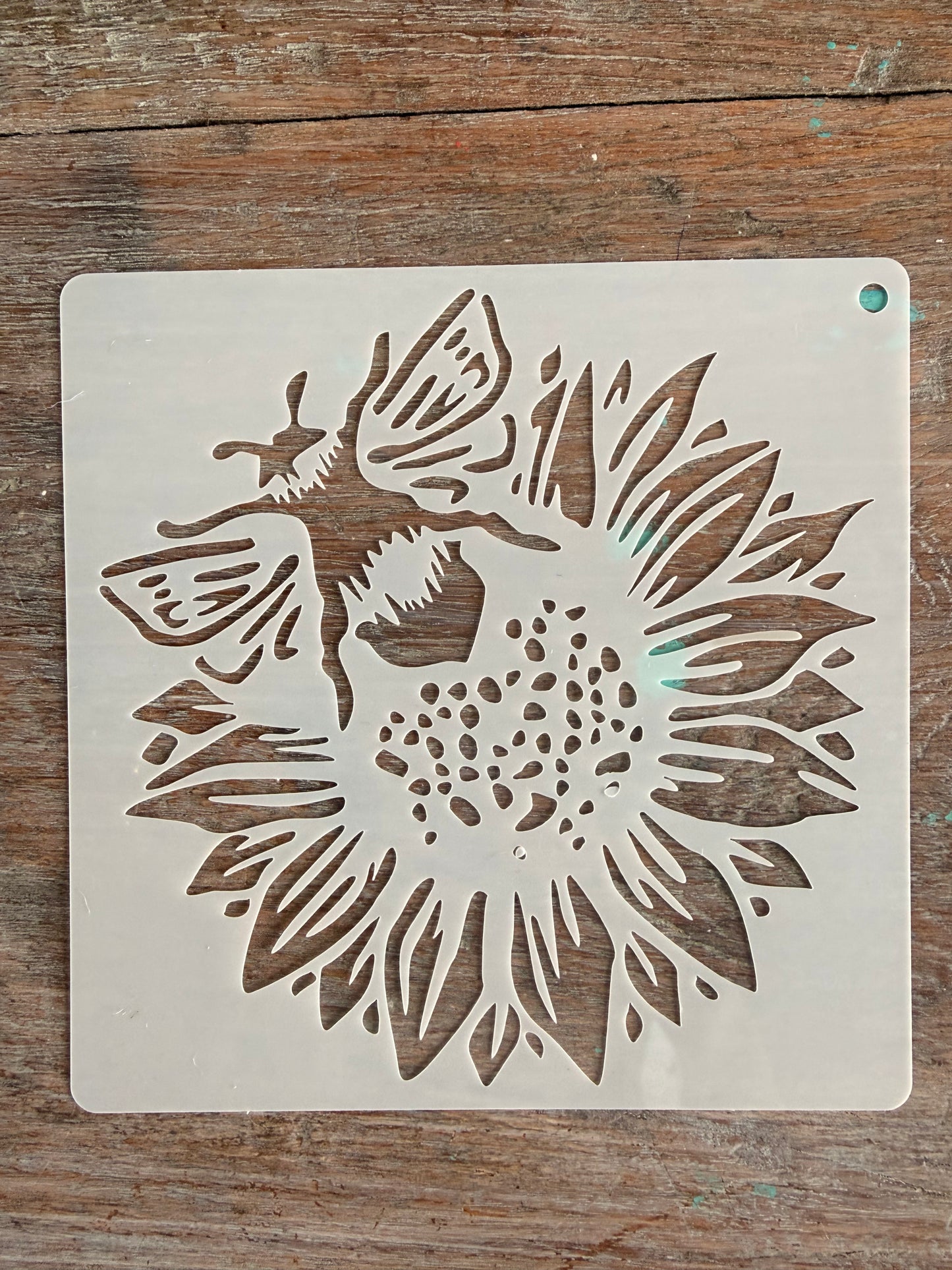 Stencil - Sunflower Bee