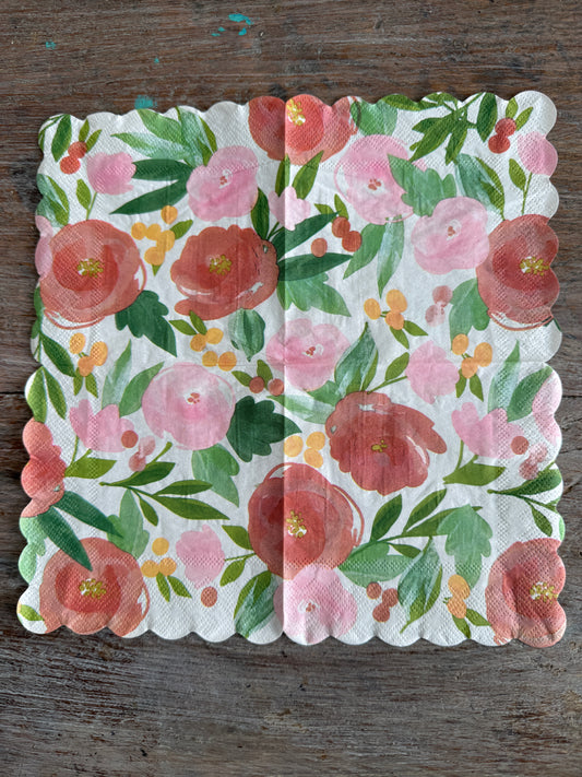 Napkin-Watercolour Floral