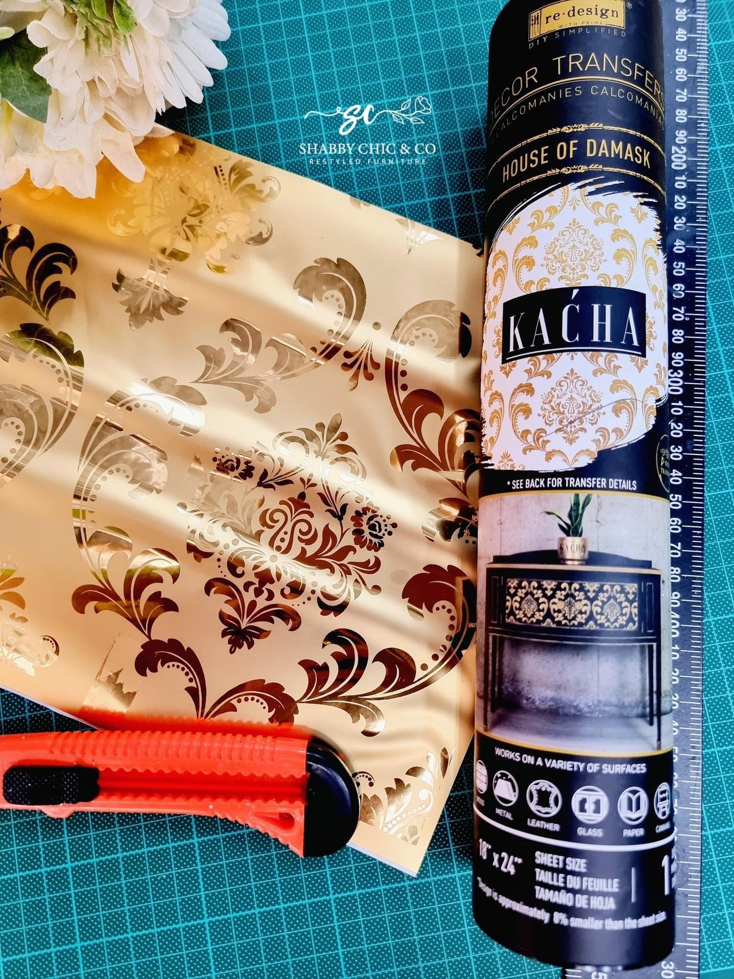 Redesign Decor Transfer-House of Damask-Gold foil