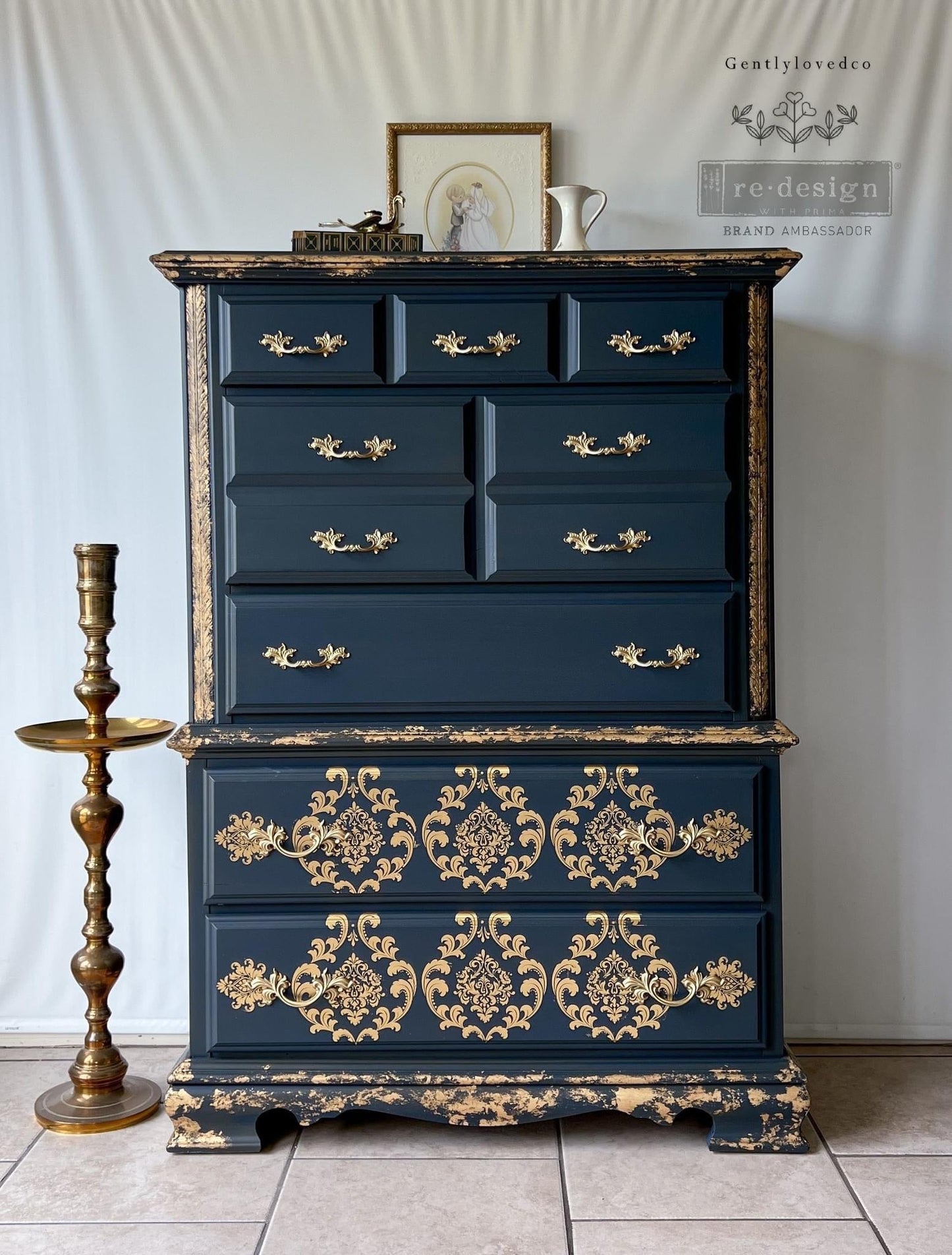 Redesign Decor Transfer-House of Damask-Gold foil