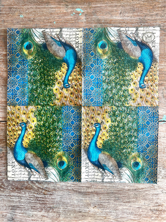 Napkin Tissue-Peacocks