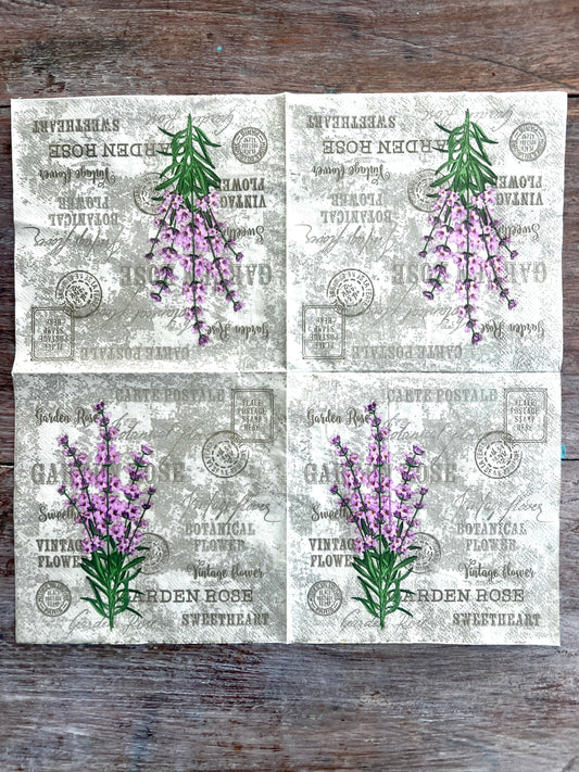 Napkin Tissue-Botanical Lavender