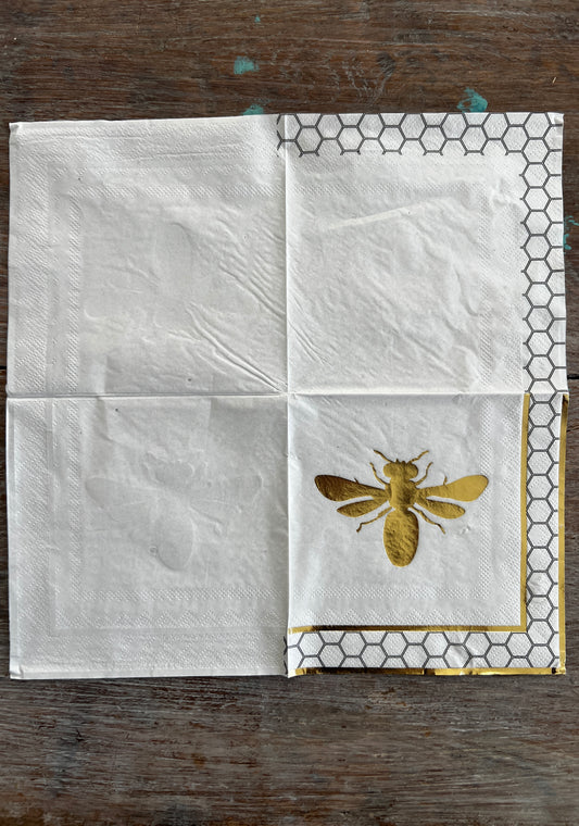 Napkin Tissue-Golden Bee.