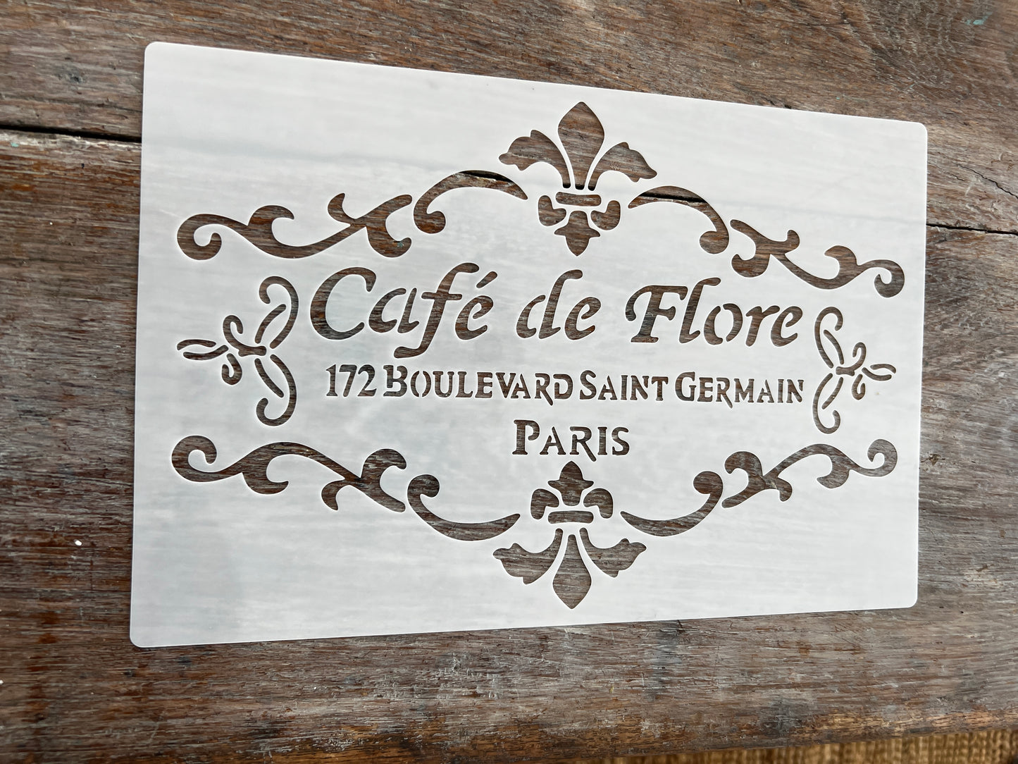 Stencil-Cafe de Flore A4