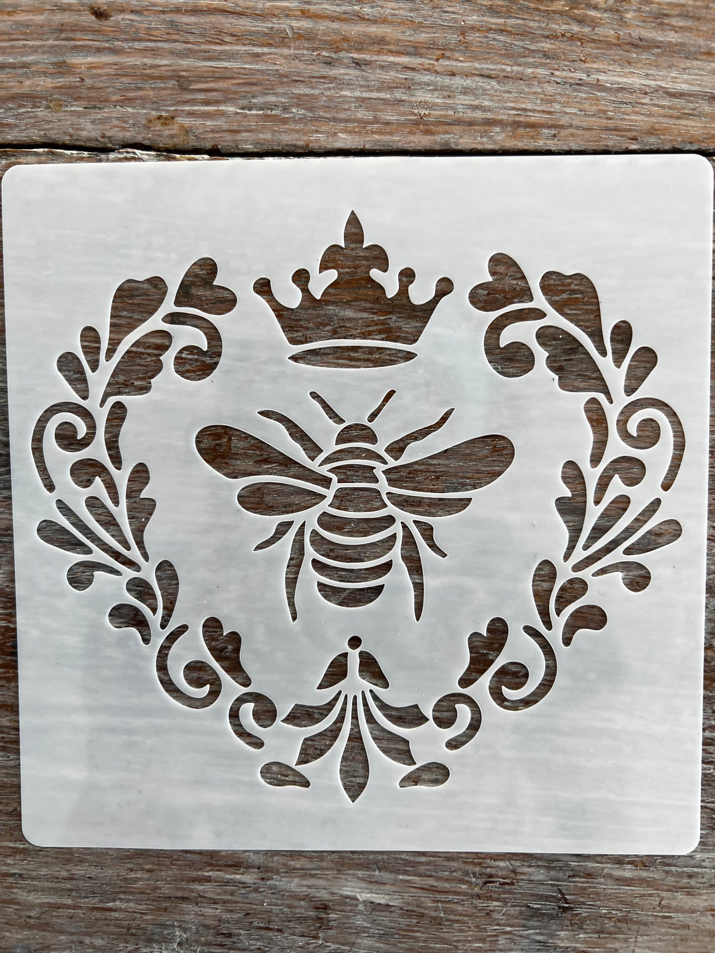 Stencil-Crown Bee