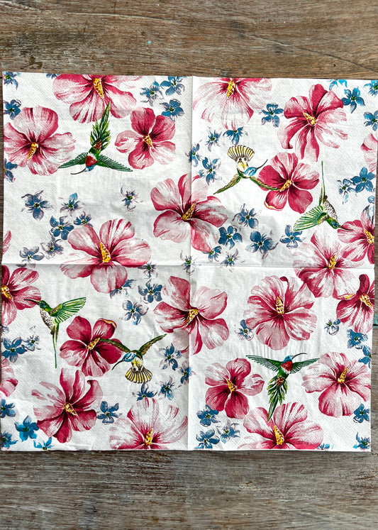 Napkin Tissue-Hibiscus Hummingbird