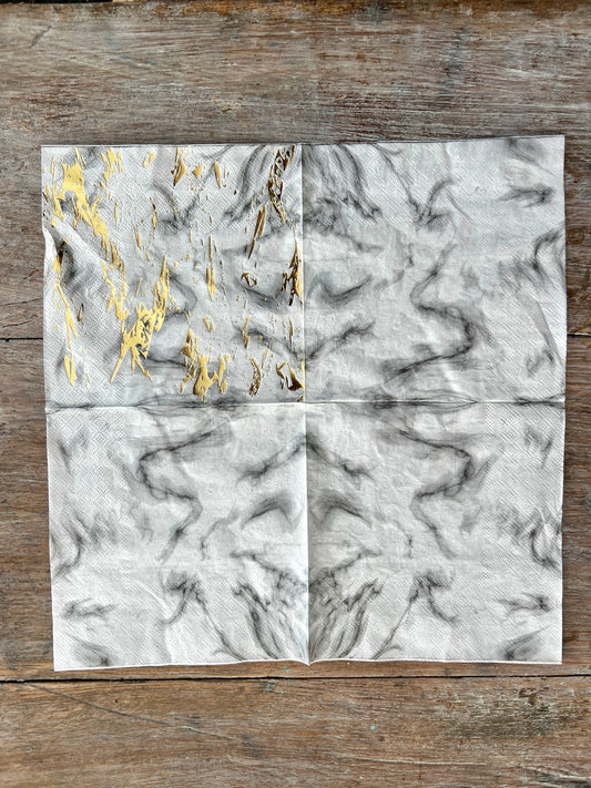 Napkin Tissue -Golden Distressing