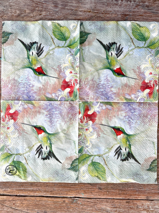 Napkin Tissue-Hummingbird dreams