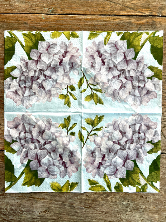 Napkin Tissue-Hydrangea Blue