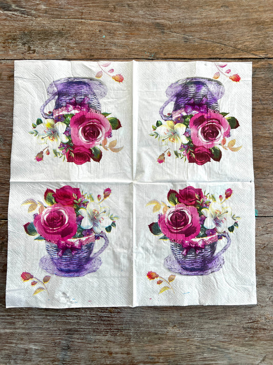 Napkin Tissue-Flower Cup