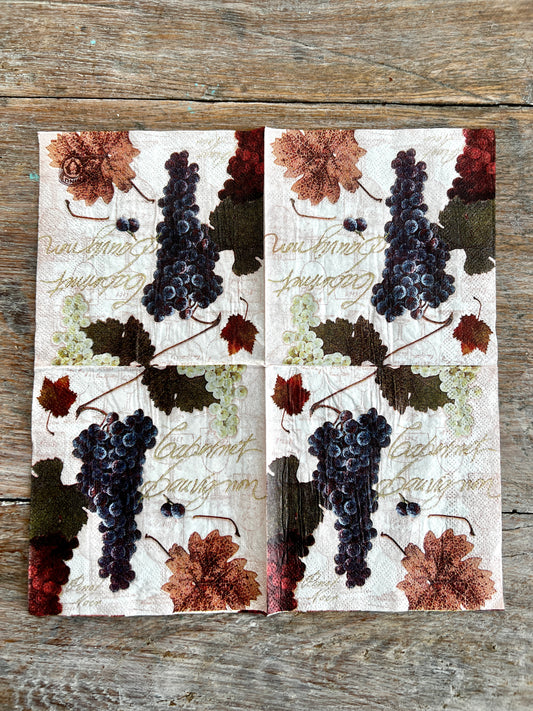 Napkin Tissue-Cab Sav Grapes