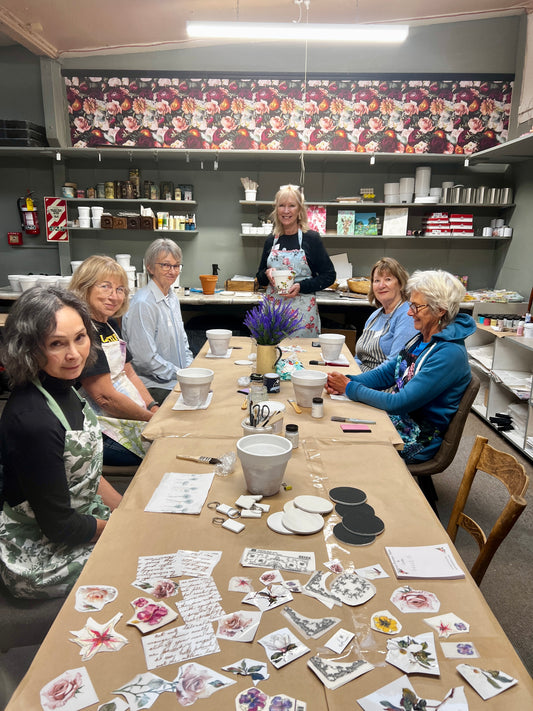 Create Beautiful Home Decor-Chalk Paint & Decoupage Class Sat 4/10/25