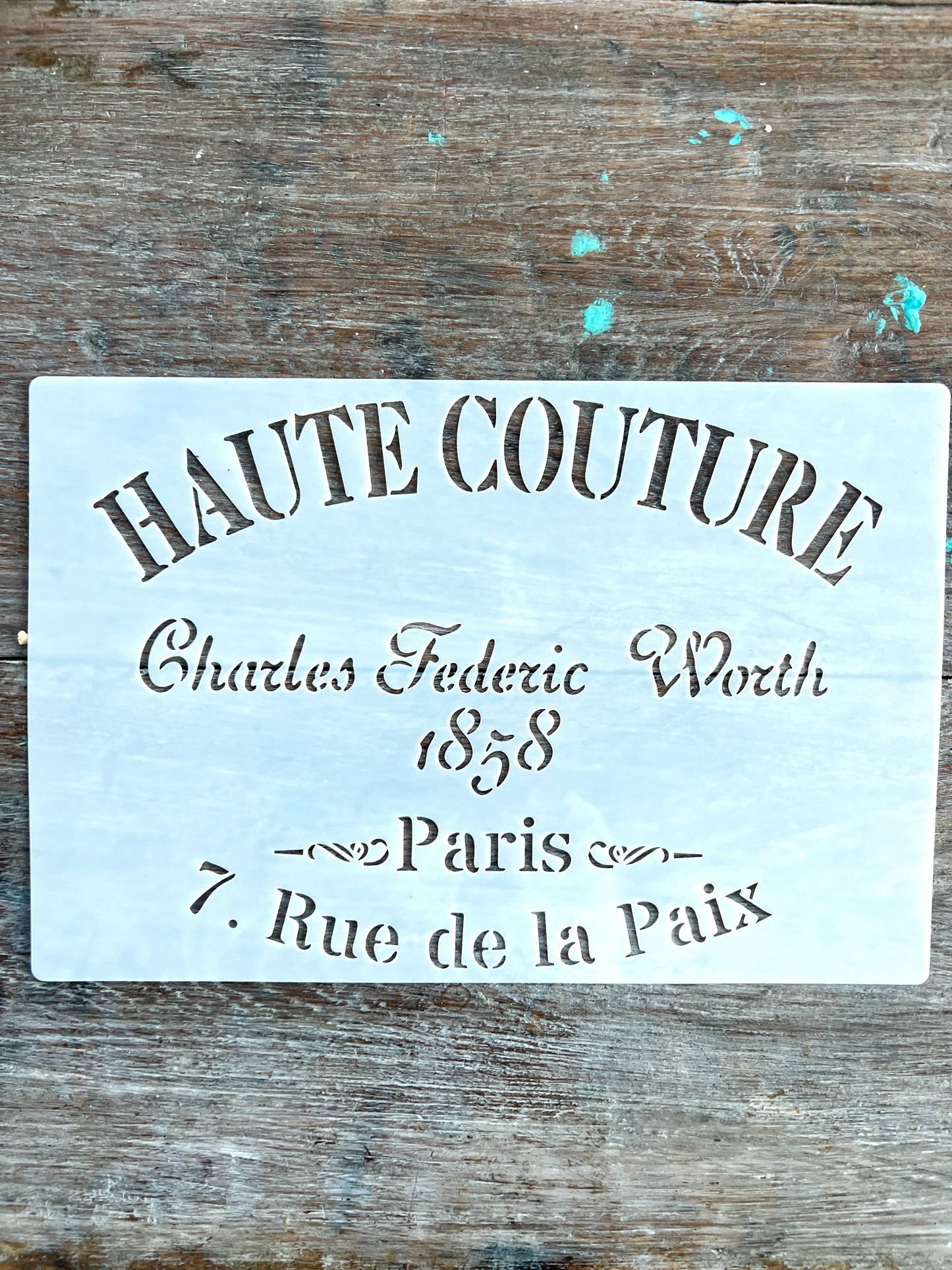 Stencil-Haute Couture A4