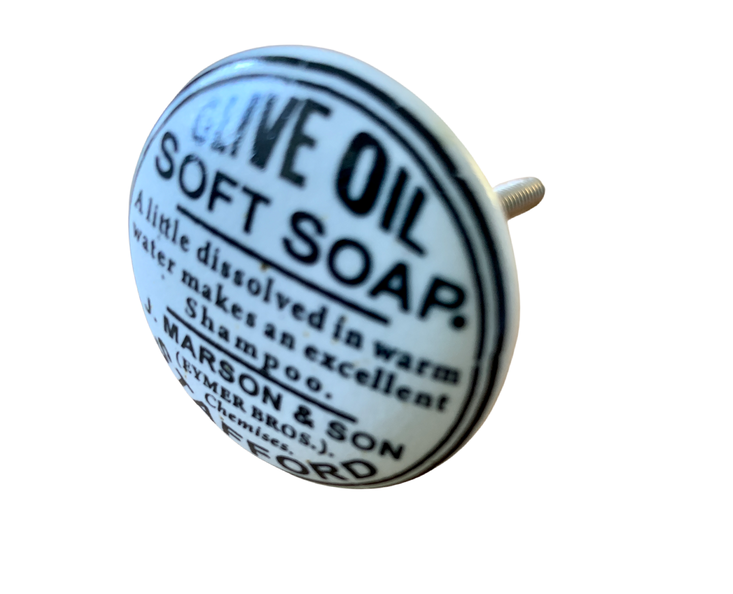 Vintage Knob-Olive Oil Soft soap