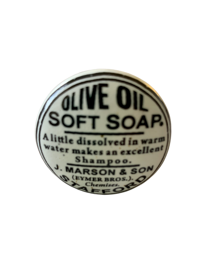 Vintage Knob-Olive Oil Soft soap 1 left!