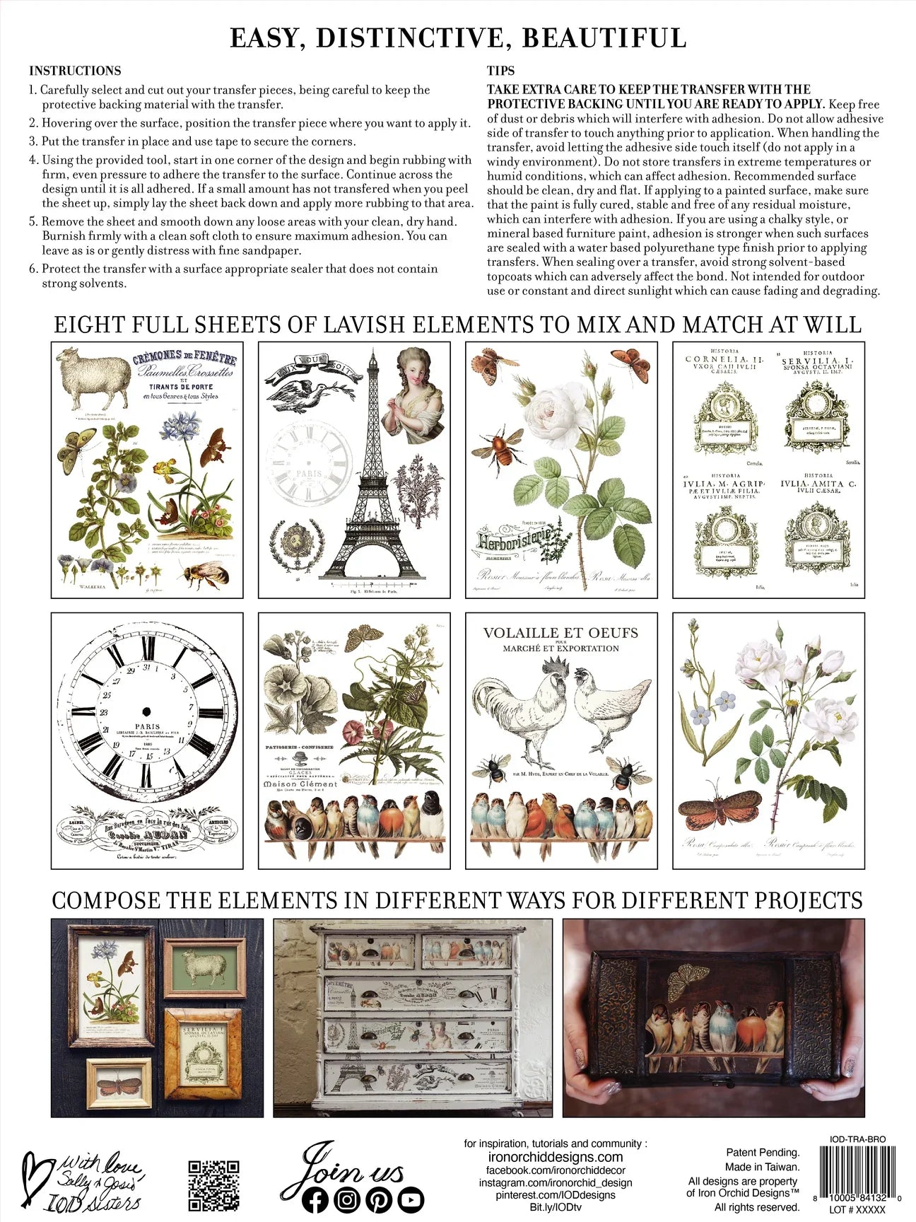 IOD Furniture Transfer- "BROCANTE" Back in Stock!