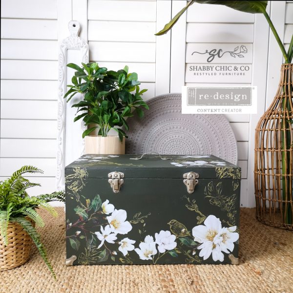 Redesign Decor Transfer- White Magnolias Small 3 sheets