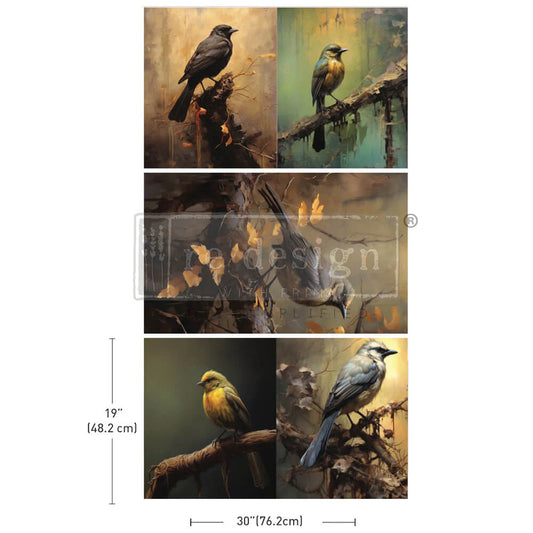 ReDesign Decoupage Fiber Tissue -Avian Dreamscape-3 Stunning designs