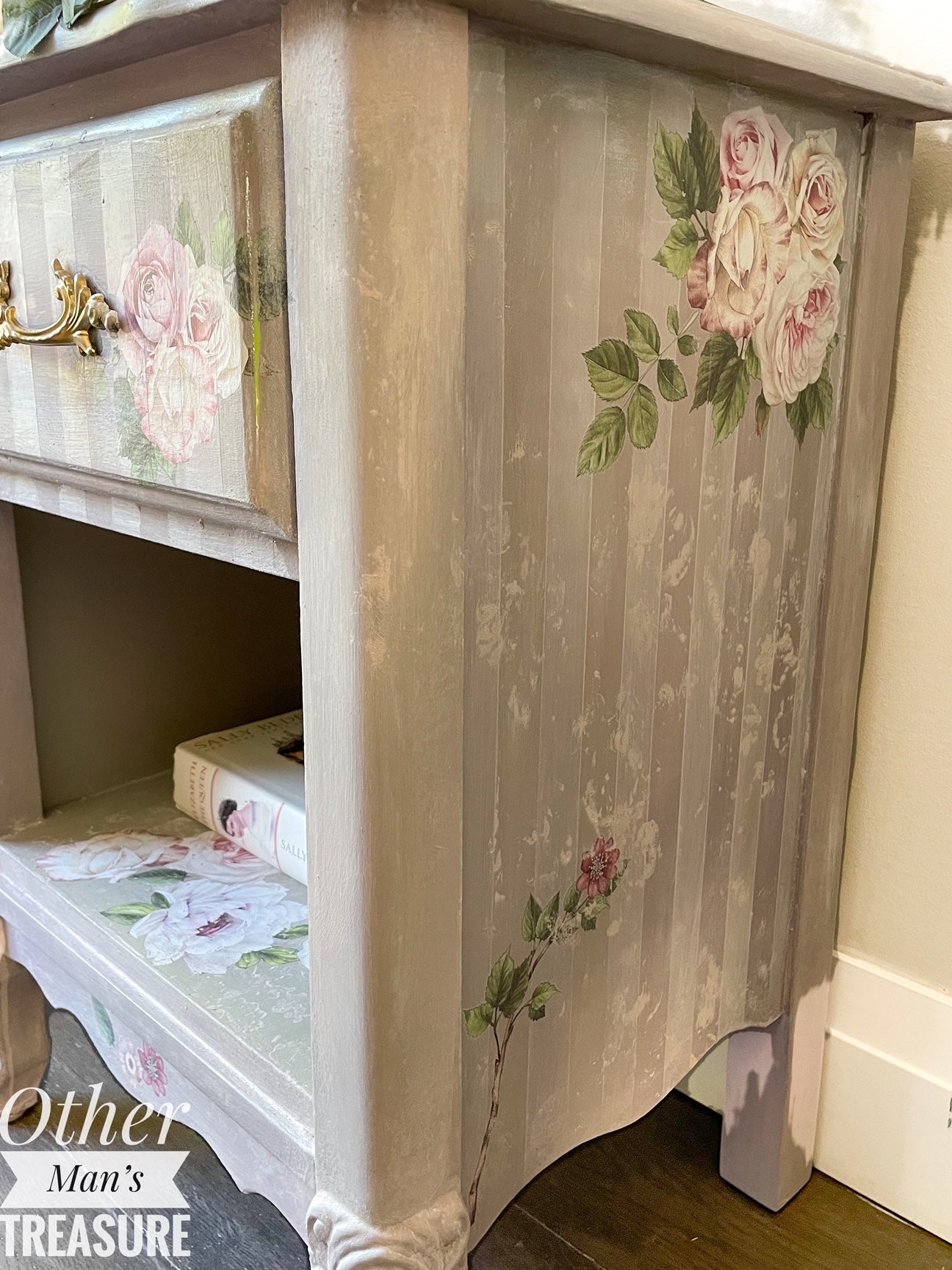 Redesign Decor transfer-Delicate Roses-Small 3 sheets