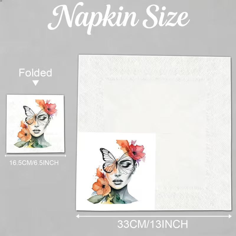 Napkin Designer-Madame Butterfly Bloom
